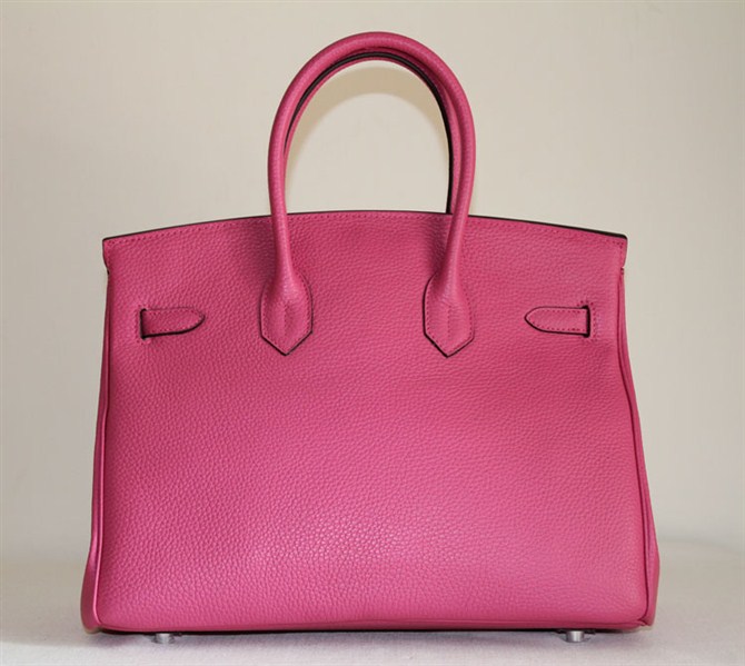 High Quality Fake Hermes Birkin Hello Kitty 35CM Togo Leather Bag Peach HK0001 (5)